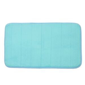 Coral Fleece Bathroom Nonslip Floor Mat Carpet Rug Doormat 60 x 40cm Teal Blue